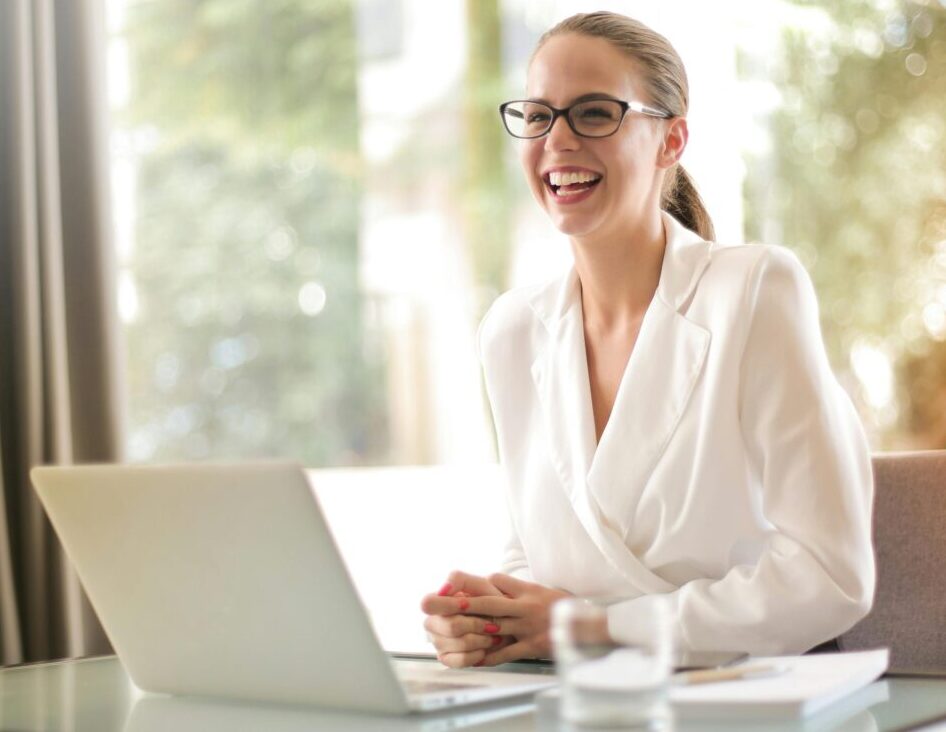 lady at work with executive presence