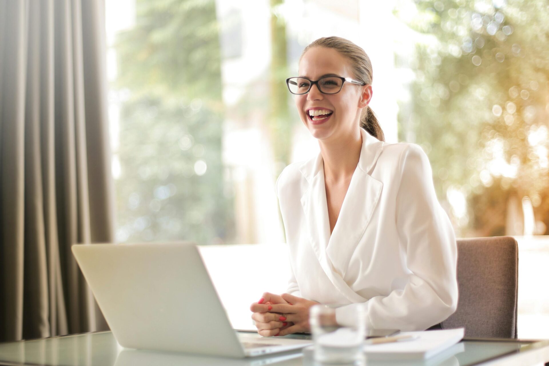 lady at work with executive presence