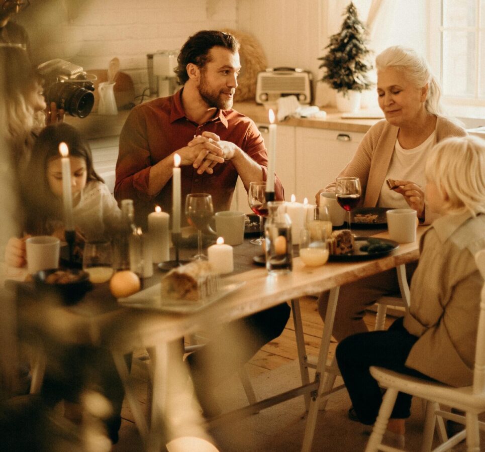 loving is caring - heartfelt conversation at dining